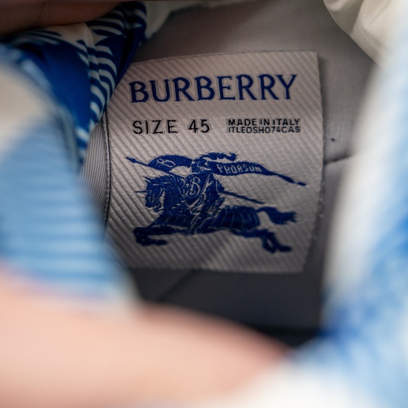 size 45eu 12us Burberry Pillow Boots Hunter Blue White Check Padded Drawstring main image 7